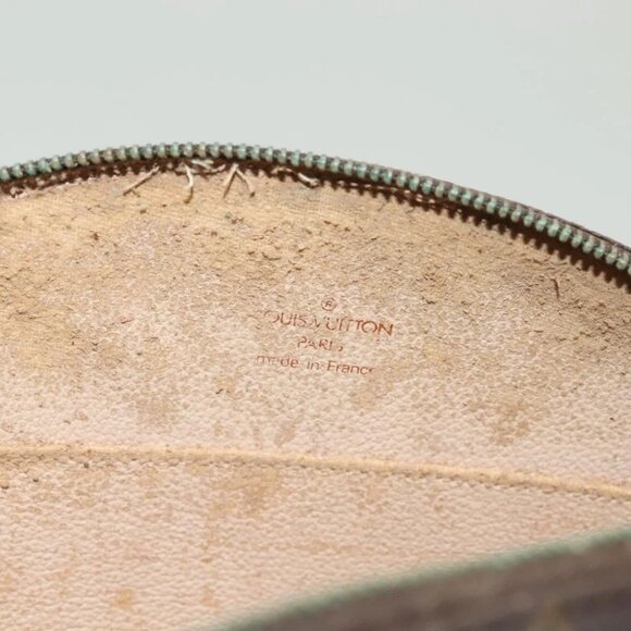 LOUIS VUITTON Monogram Trousse Demi Ronde Cosmetic Pouch M47520 LV Auth bs26999 - Picture 9 of 15